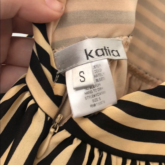 Cream and black high low dress - Picture 6 of 6